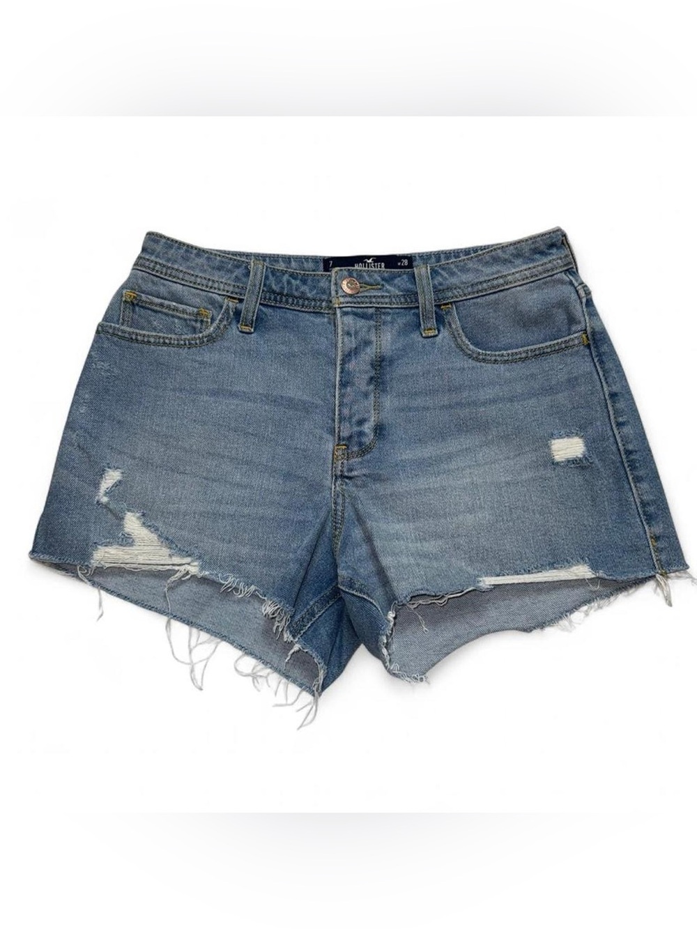 Hollister High Rise Mom Shorts Womens Size 7 Vintage Stretch